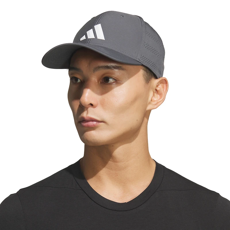 Men's Gray adidas Gameday 5 Stretch-Fit Hat