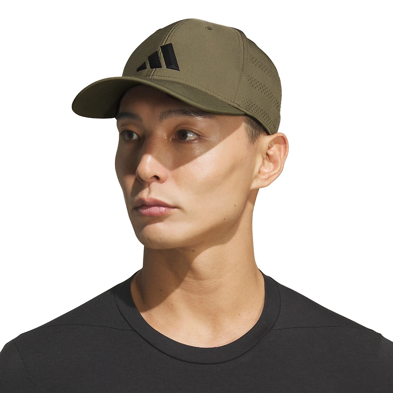 Men's Olive adidas Gameday 5 Stretch-Fit Hat