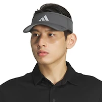 Men's  Gray adidas Superlite 3 Adjustable Visor