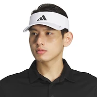 Men's  White adidas Superlite 3 Adjustable Visor