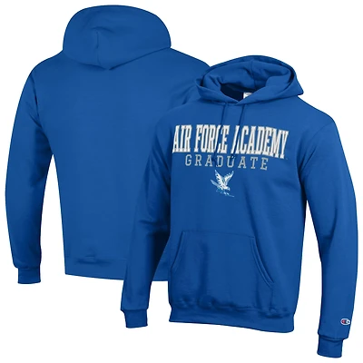 Men's Champion Royal Air Force Falcons Graduate Stacked Powerblend Fleece Hoodie