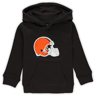 Toddler Brown Cleveland Browns Logo Pullover Hoodie