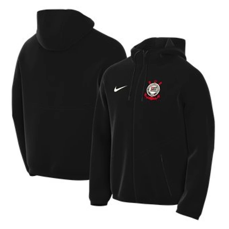 Men's Nike Black Corinthians 2026 Anthem Dri-FIT Full-Zip Hooded Jacket
