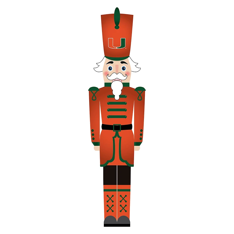 Miami Hurricanes 46" Nutcracker Leaner