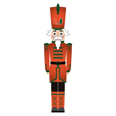 Miami Hurricanes 46" Nutcracker Leaner