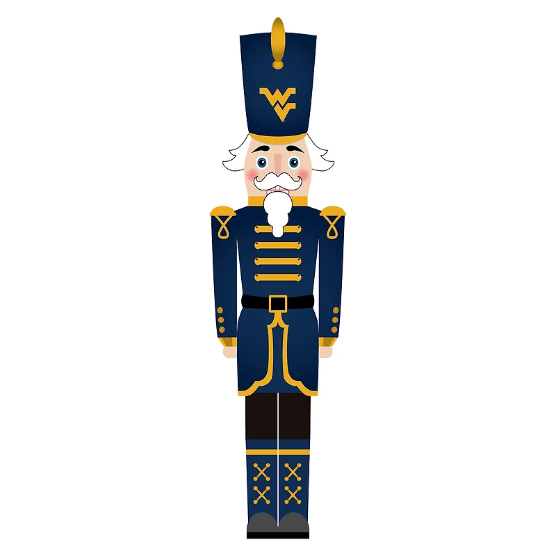 West Virginia Mountaineers 46" Nutcracker Leaner