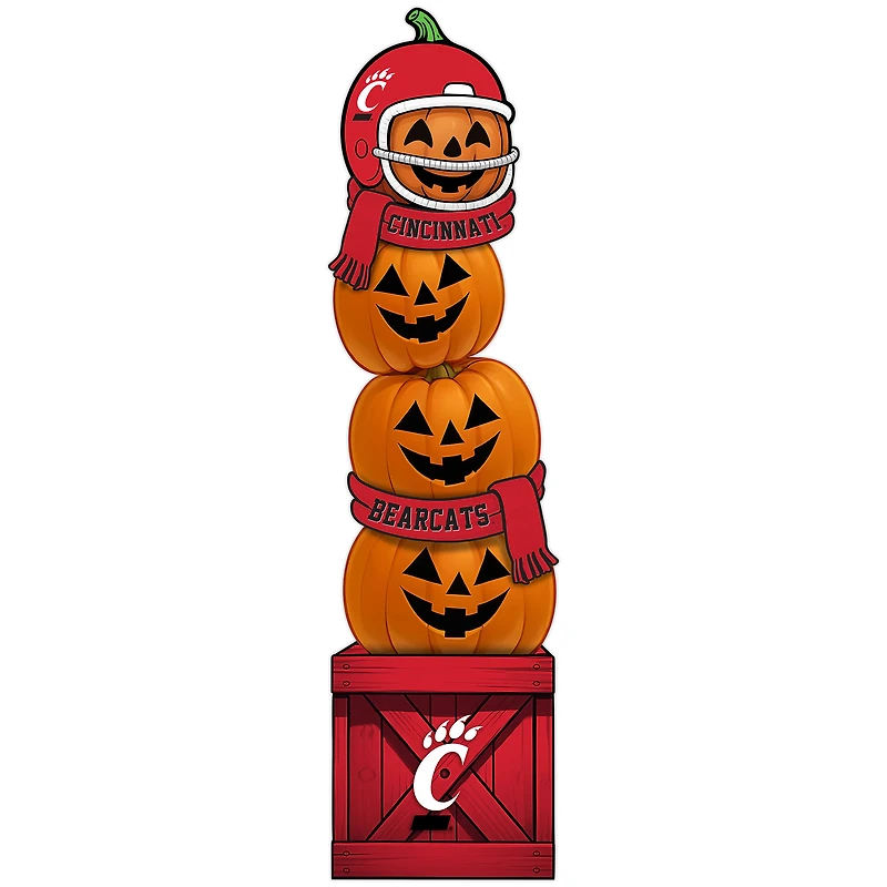 Cincinnati Bearcats 31" Stacked Pumpkin Leaner