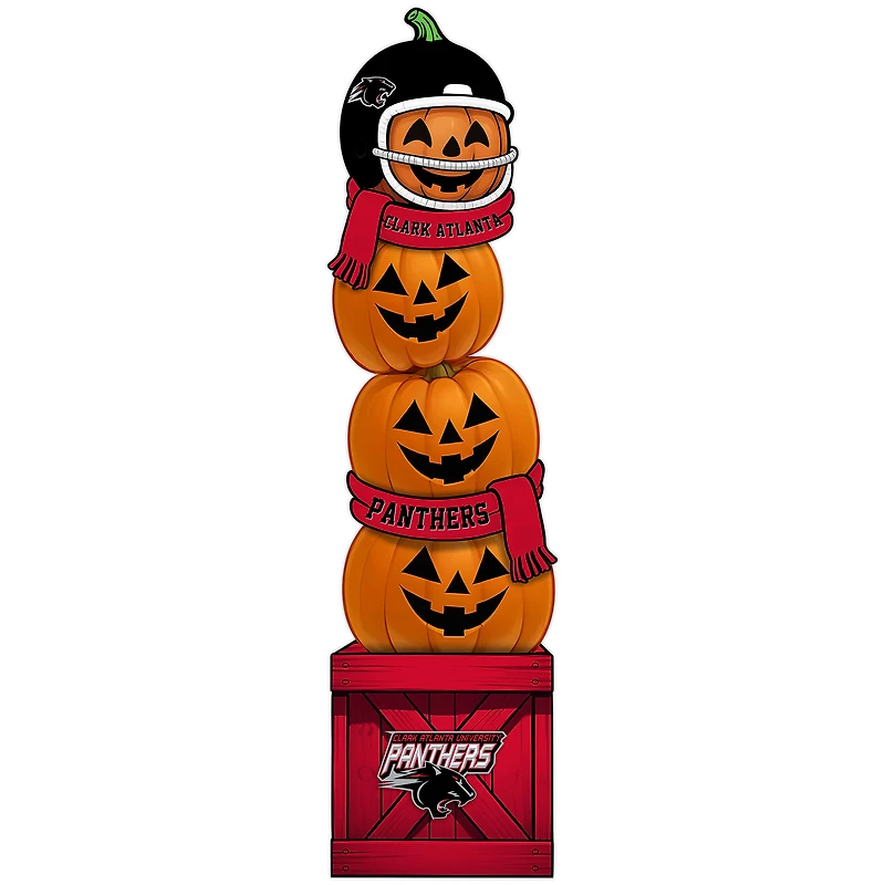 Clark Atlanta University Panthers 31" Stacked Pumpkin Leaner