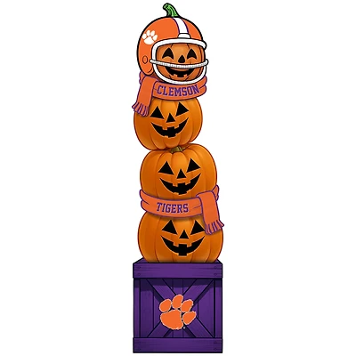 Clemson Tigers 31" Stacked Pumpkin Leaner