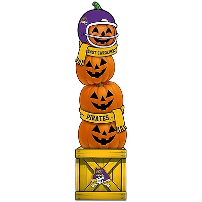 ECU Pirates 31" Stacked Pumpkin Leaner