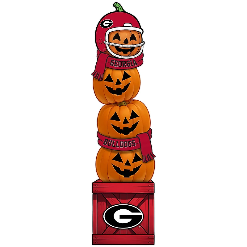 Georgia Bulldogs 31" Stacked Pumpkin Leaner