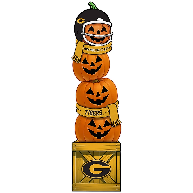 Grambling Tigers 31" Stacked Pumpkin Leaner
