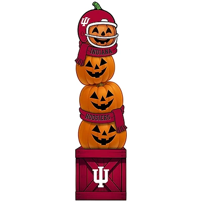 Indiana Hoosiers 31" Stacked Pumpkin Leaner