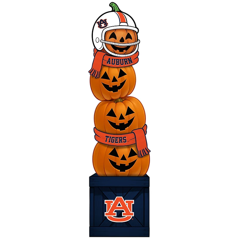 Auburn Tigers 31" Stacked Pumpkin Leaner