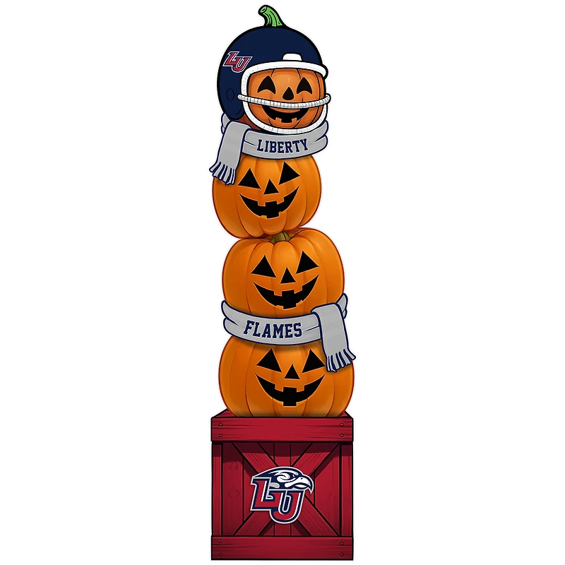 Liberty Flames 31" Stacked Pumpkin Leaner