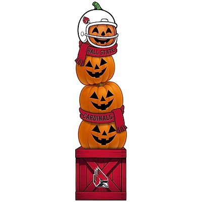 Ball State Cardinals 31" Stacked Pumpkin Leaner