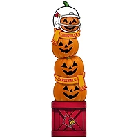 Louisville Cardinals 31" Stacked Pumpkin Leaner