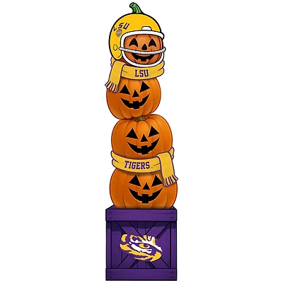 LSU Tigers 31" Stacked Pumpkin Leaner