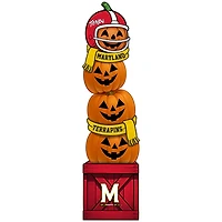 Maryland Terrapins 31" Stacked Pumpkin Leaner