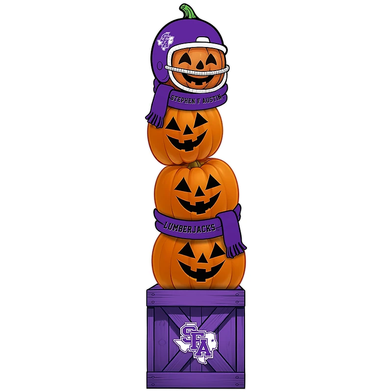 Stephen F Austin Lumberjacks 31" Stacked Pumpkin Leaner