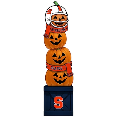 Syracuse Orange 31" Stacked Pumpkin Leaner