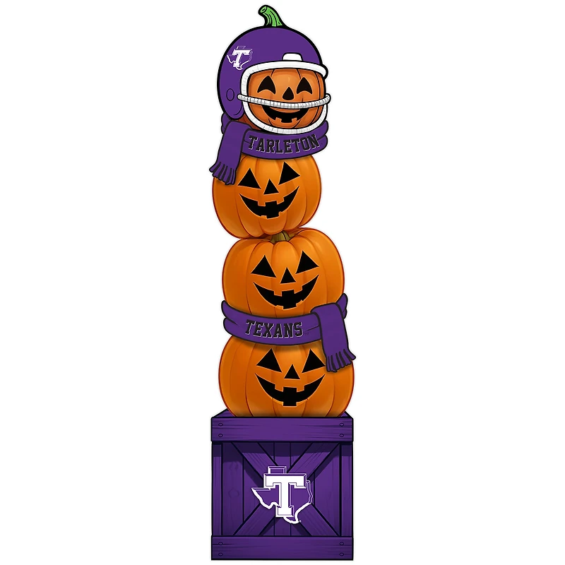 Tarleton State Texans 31" Stacked Pumpkin Leaner