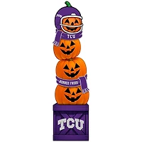 TCU Horned Frogs 31" Stacked Pumpkin Leaner