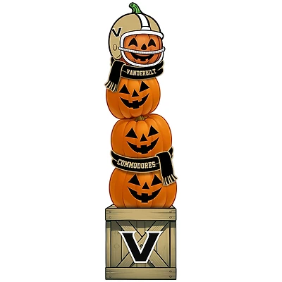 Vanderbilt Commodores 31" Stacked Pumpkin Leaner
