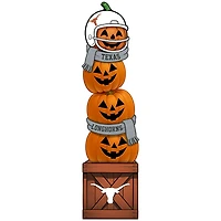 Texas Longhorns 31" Stacked Pumpkin Leaner