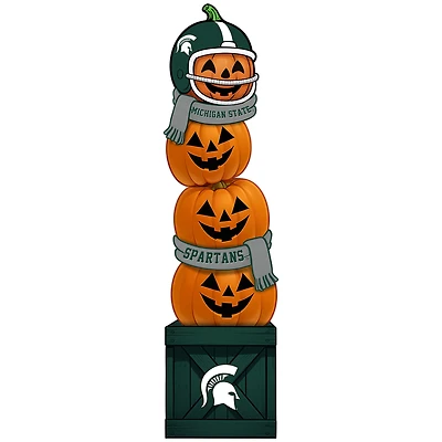 Michigan State Spartans 31" Stacked Pumpkin Leaner