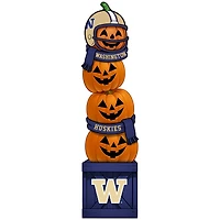 Washington Huskies 31" Stacked Pumpkin Leaner