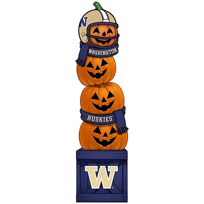 Washington Huskies 31" Stacked Pumpkin Leaner