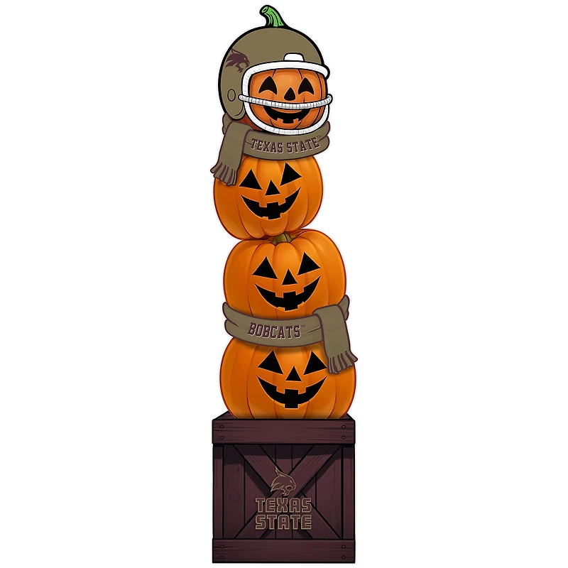 Texas State Bobcats 31" Stacked Pumpkin Leaner