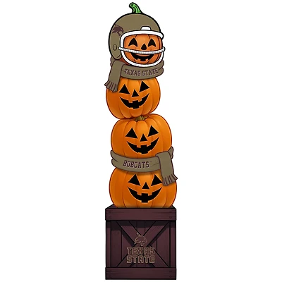 Texas State Bobcats 31" Stacked Pumpkin Leaner