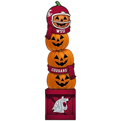 Washington State Cougars 31" Stacked Pumpkin Leaner