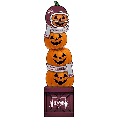 Mississippi State Bulldogs 31" Stacked Pumpkin Leaner