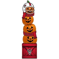 NC State Wolfpack 31" Stacked Pumpkin Leaner