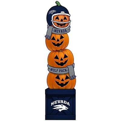 Nevada Wolf Pack 31" Stacked Pumpkin Leaner