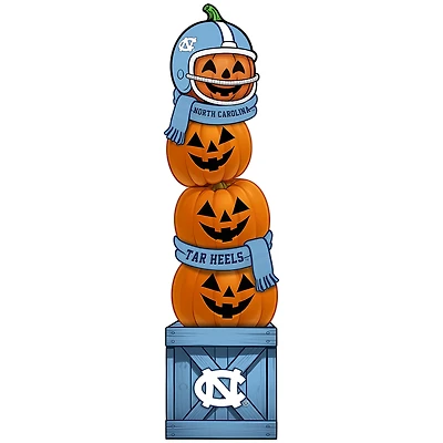 North Carolina Tar Heels 31" Stacked Pumpkin Leaner