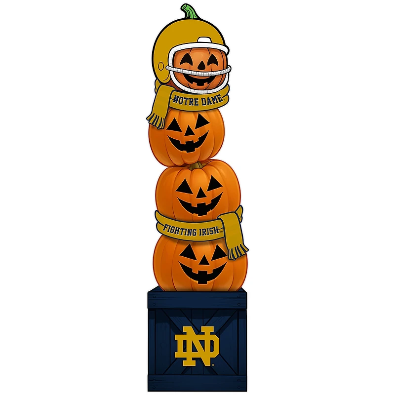 Notre Dame Fighting Irish 31" Stacked Pumpkin Leaner