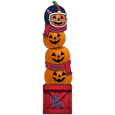 Ole Miss Rebels 31" Stacked Pumpkin Leaner