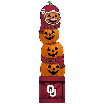 Oklahoma Sooners 31" Stacked Pumpkin Leaner