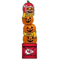 Kansas City Chiefs 31" Stacked Pumpkin Leaner