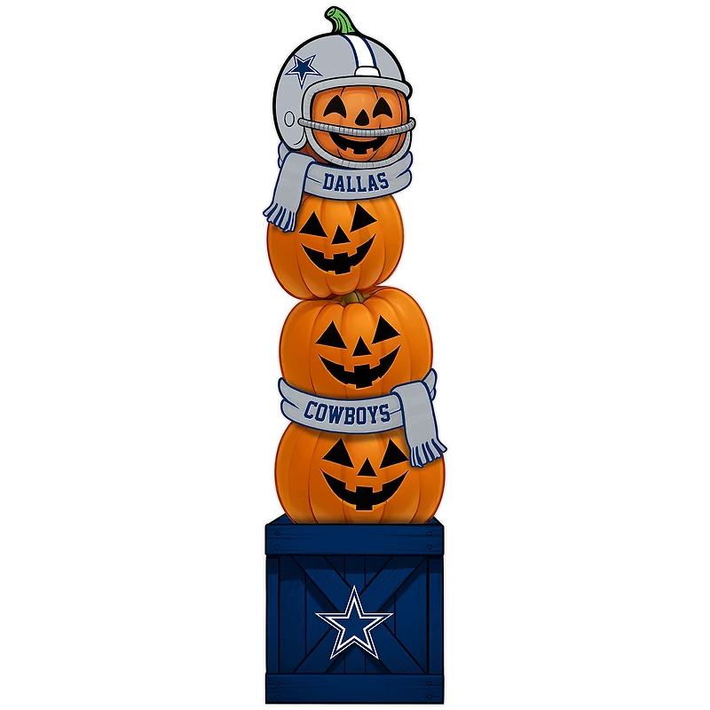 Dallas Cowboys 31" Stacked Pumpkin Leaner