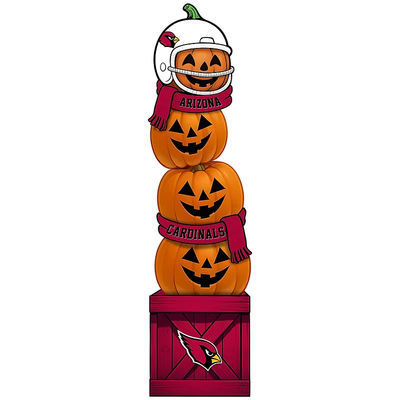Arizona Cardinals 31" Stacked Pumpkin Leaner
