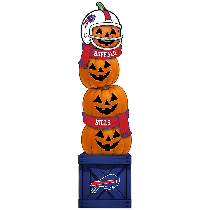 Buffalo Bills 31" Stacked Pumpkin Leaner