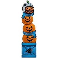 Carolina Panthers 31" Stacked Pumpkin Leaner