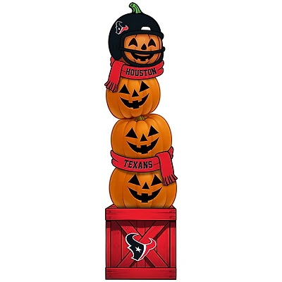 Houston Texans 31" Stacked Pumpkin Leaner