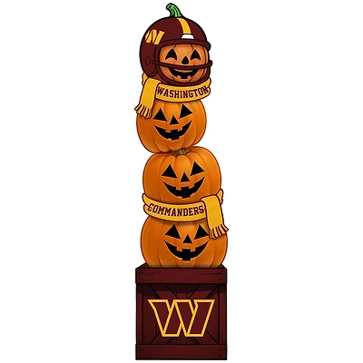 Washington Commanders 31" Stacked Pumpkin Leaner