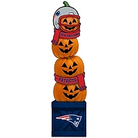 New England Patriots 31" Stacked Pumpkin Leaner
